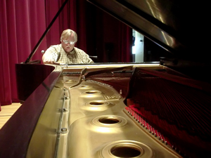 John Jones Tuning a Concert Piano